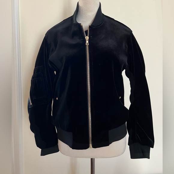 Sandro Women’s Suede Bomber Jacket - Picture 1 of 7
